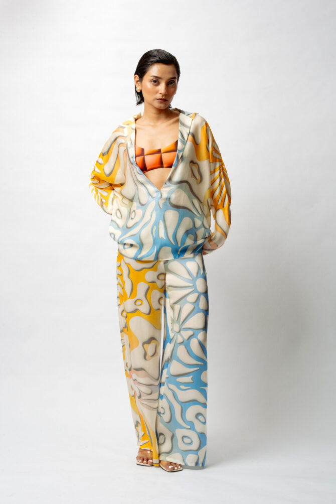 Printed Satin Breeze Co-ord Set