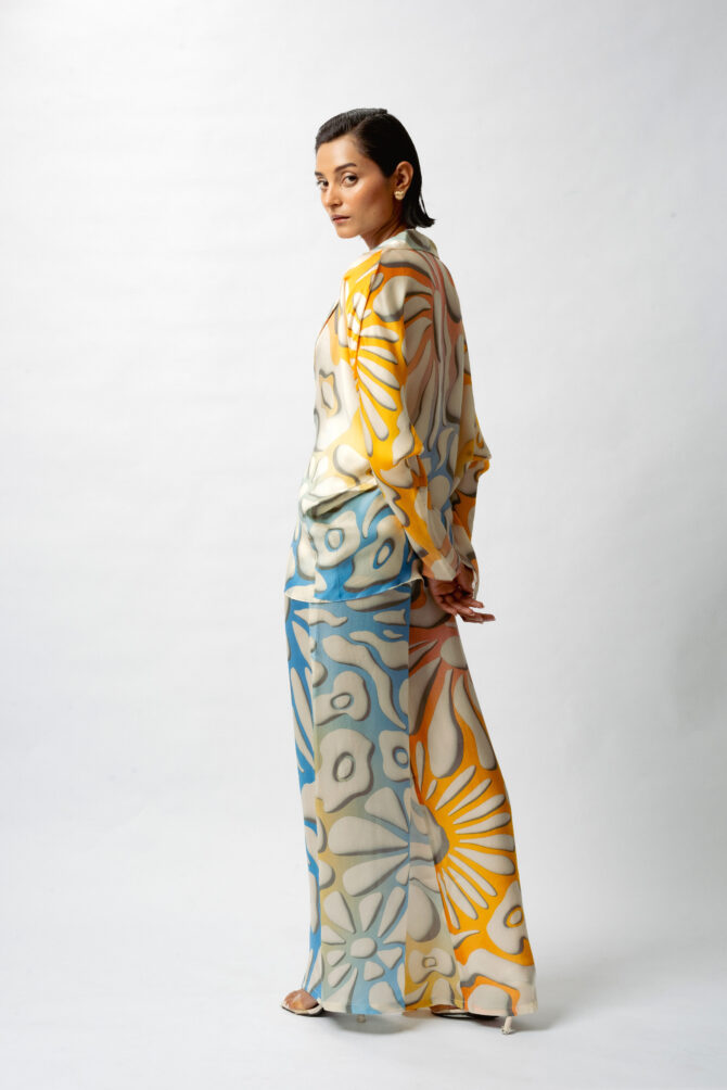 Printed Satin Breeze Co-ord Set