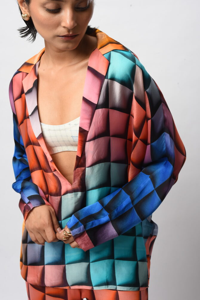 Printed Satin Breeze Co-ord Set