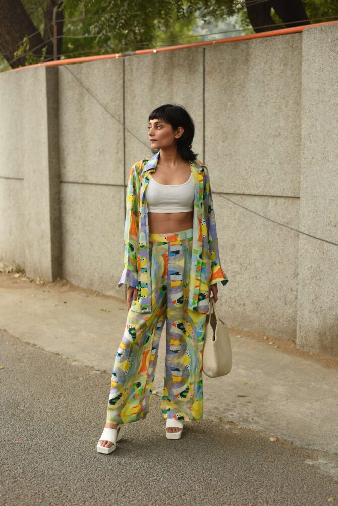 Satin Silk Oversized Shirt only