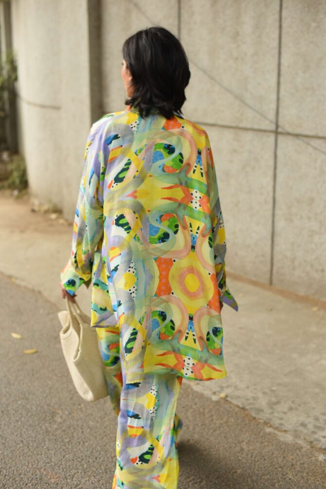 Satin Silk Oversized Shirt only