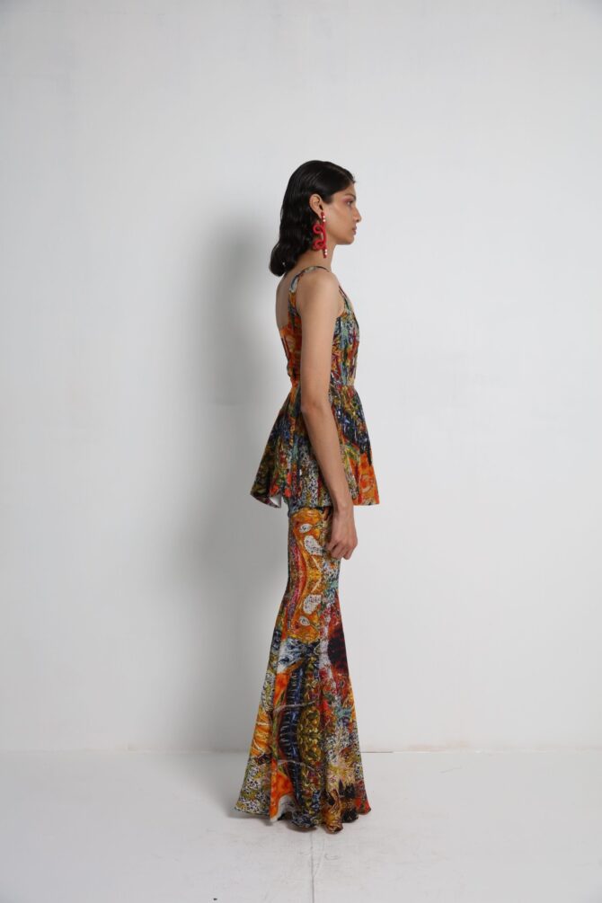 Flared Top with Flared Pants