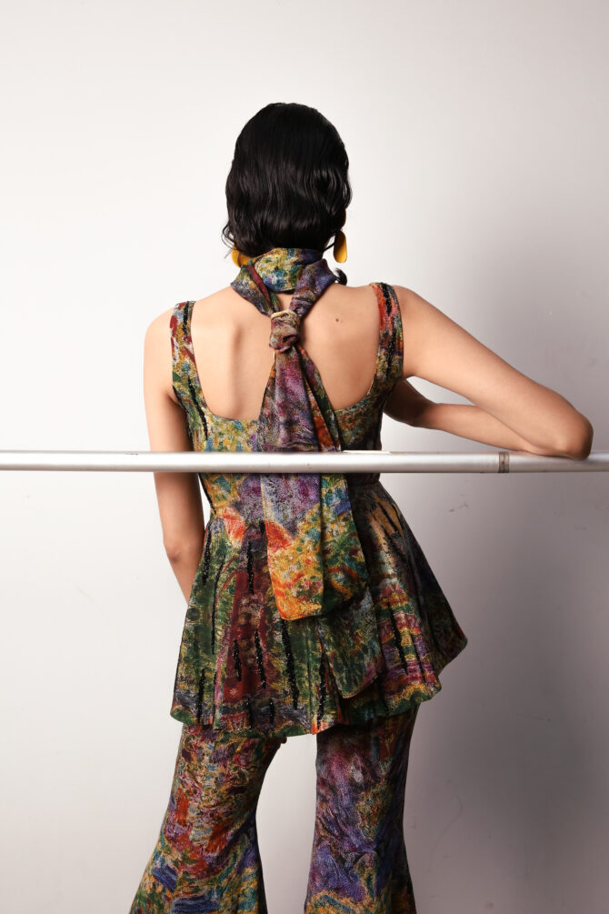 Flared Top with Flared Pants