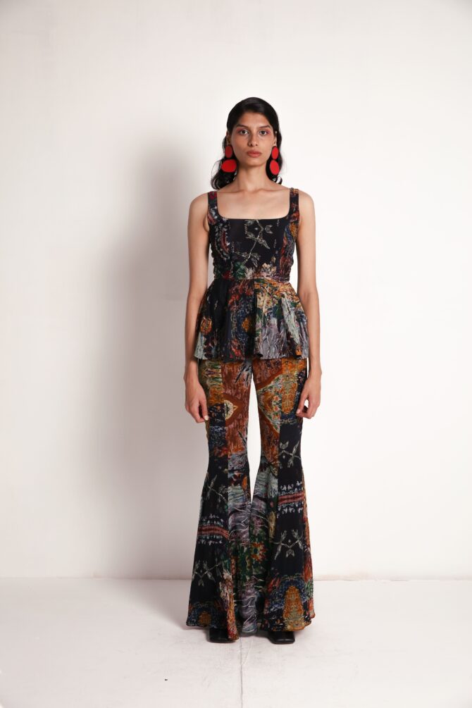 Flared Top with Flared Pants