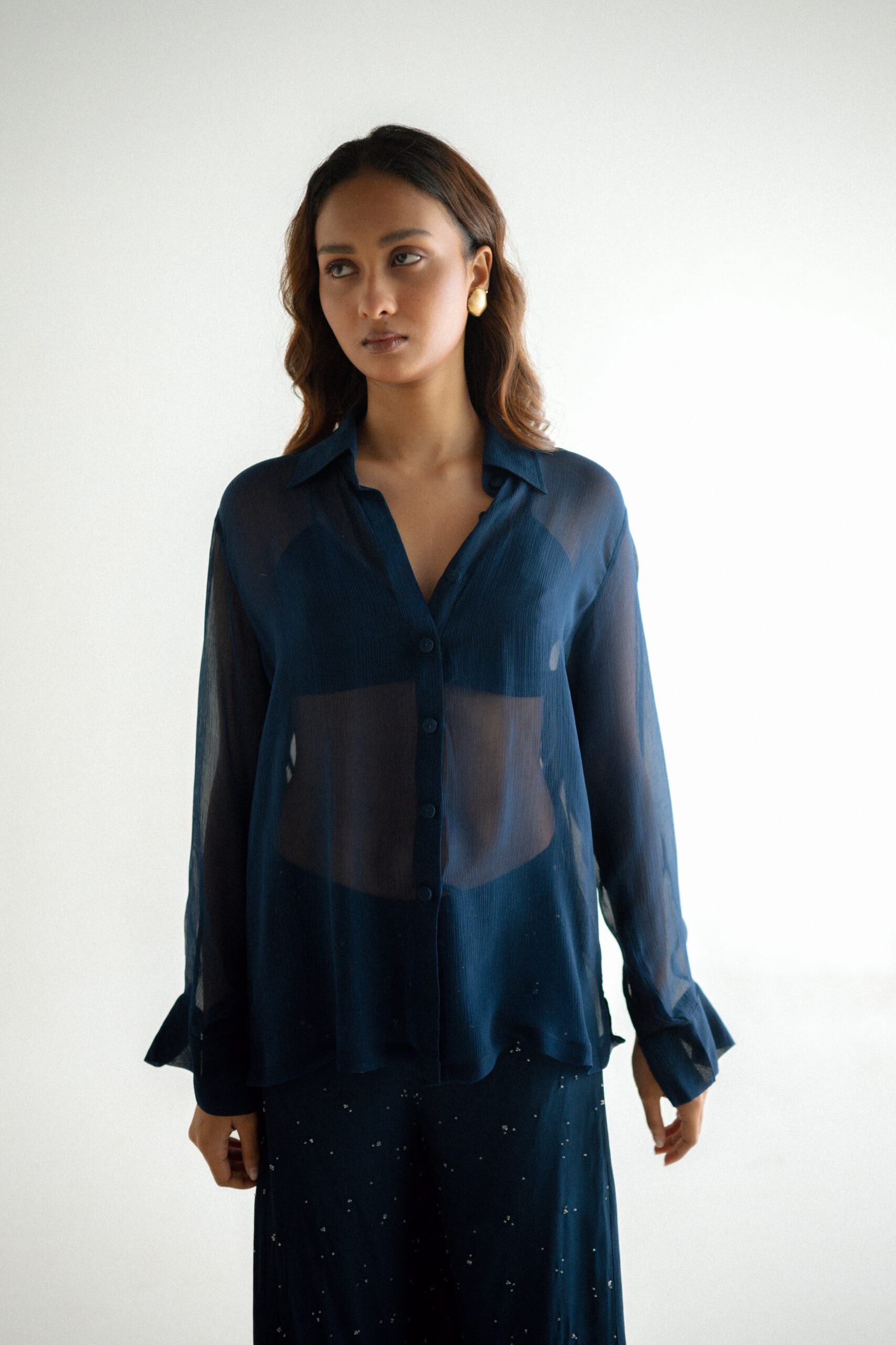 Midnight Chiffron Shirt