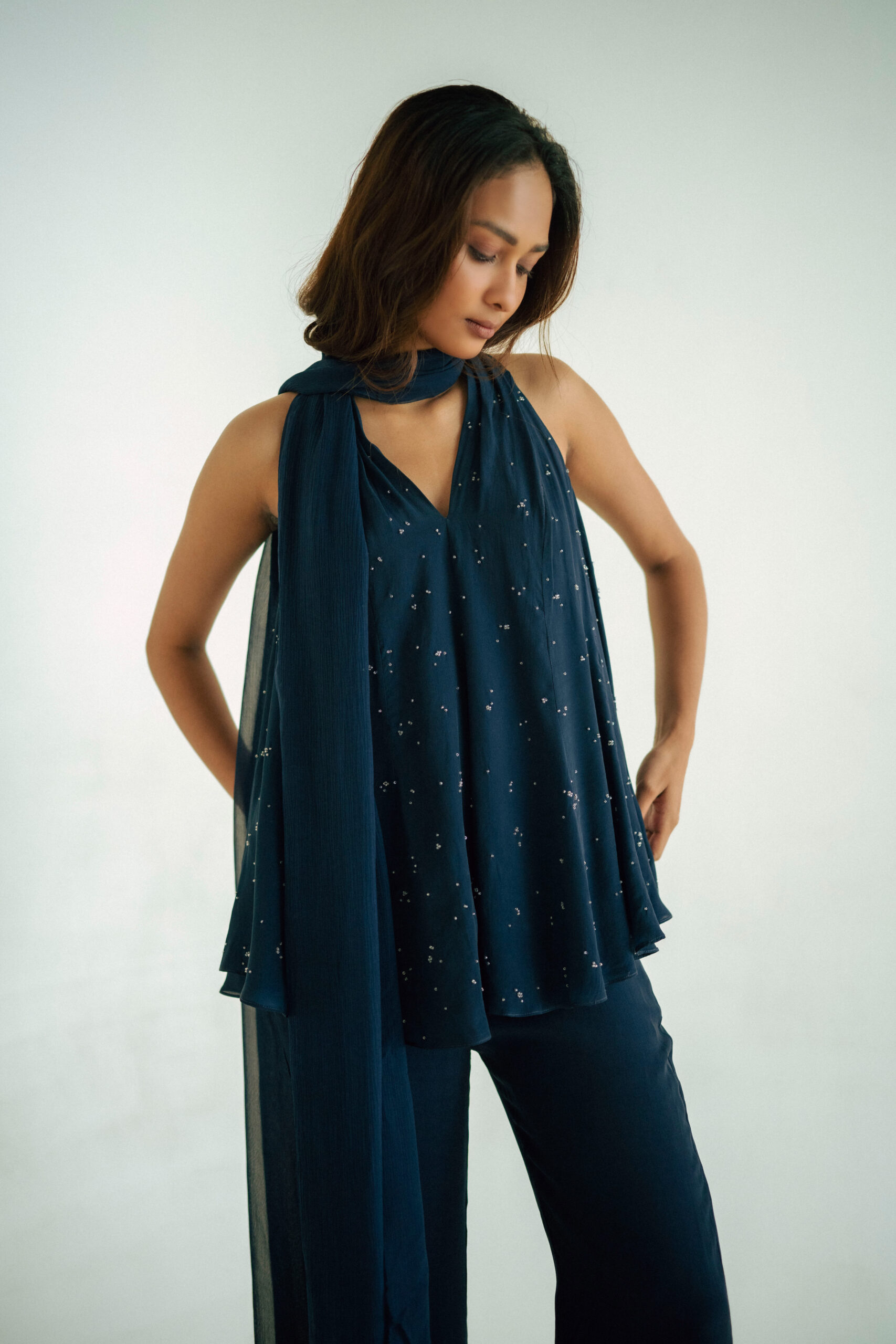 Midnight Scarf Ensemble