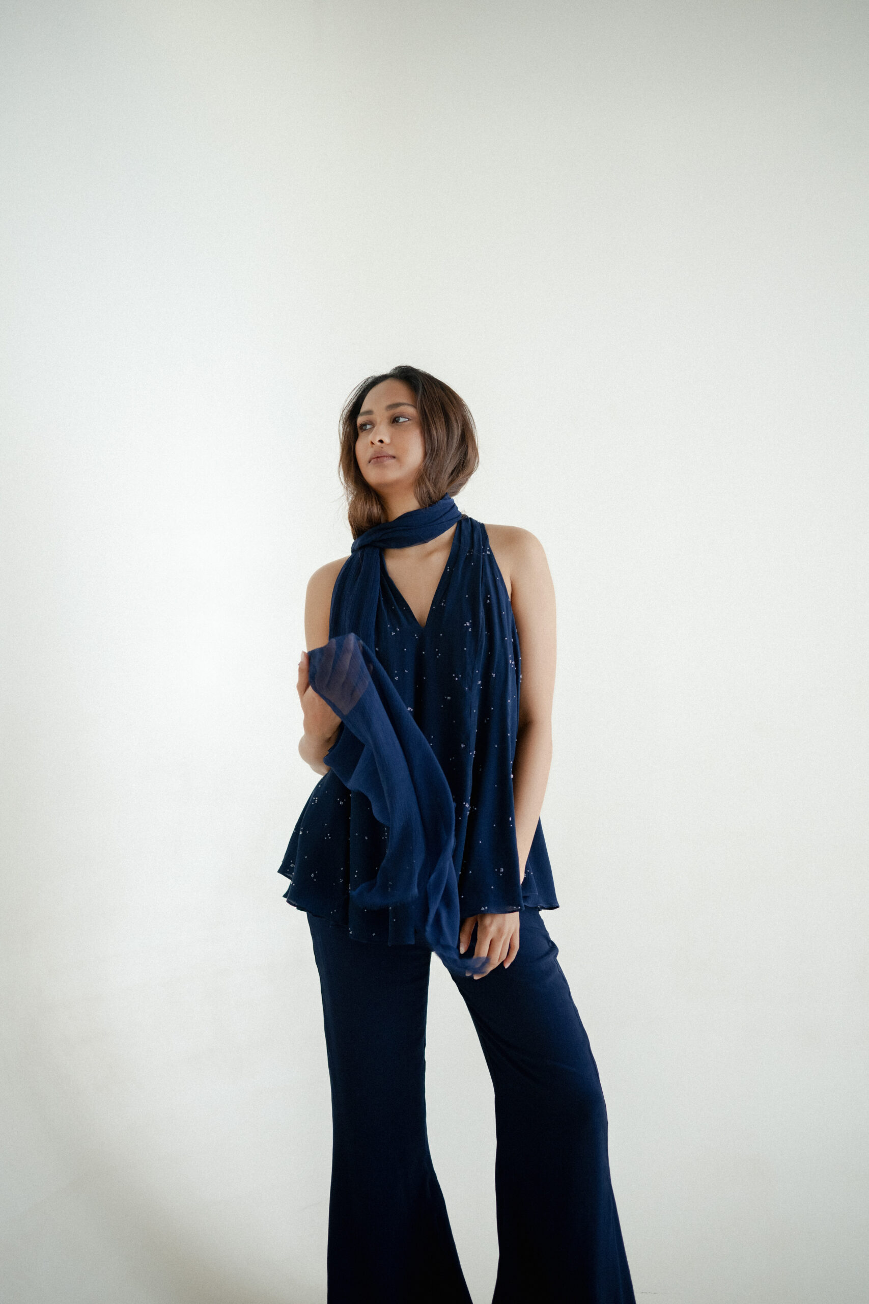 Midnight Scarf Ensemble