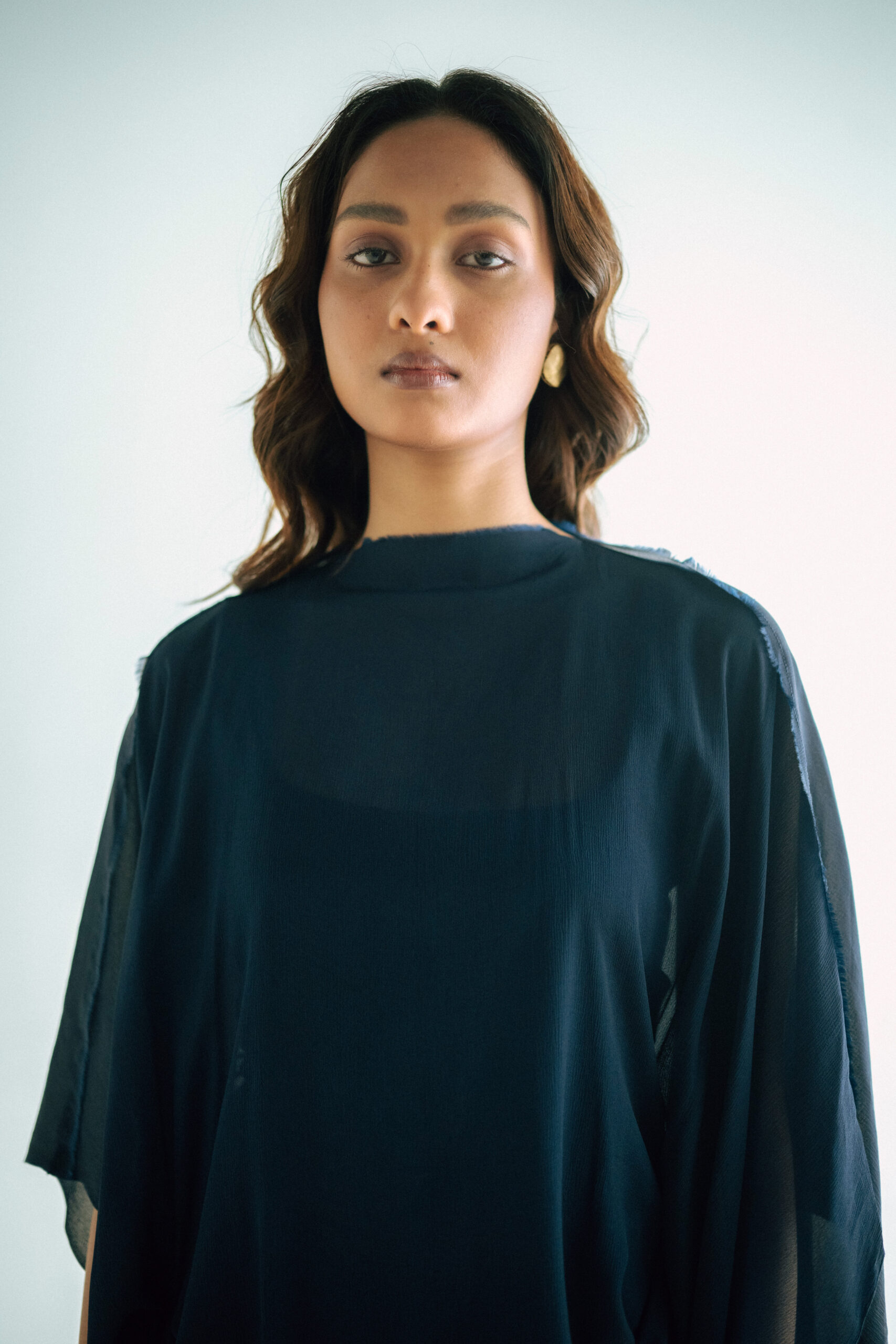 Midnight Draped Dress