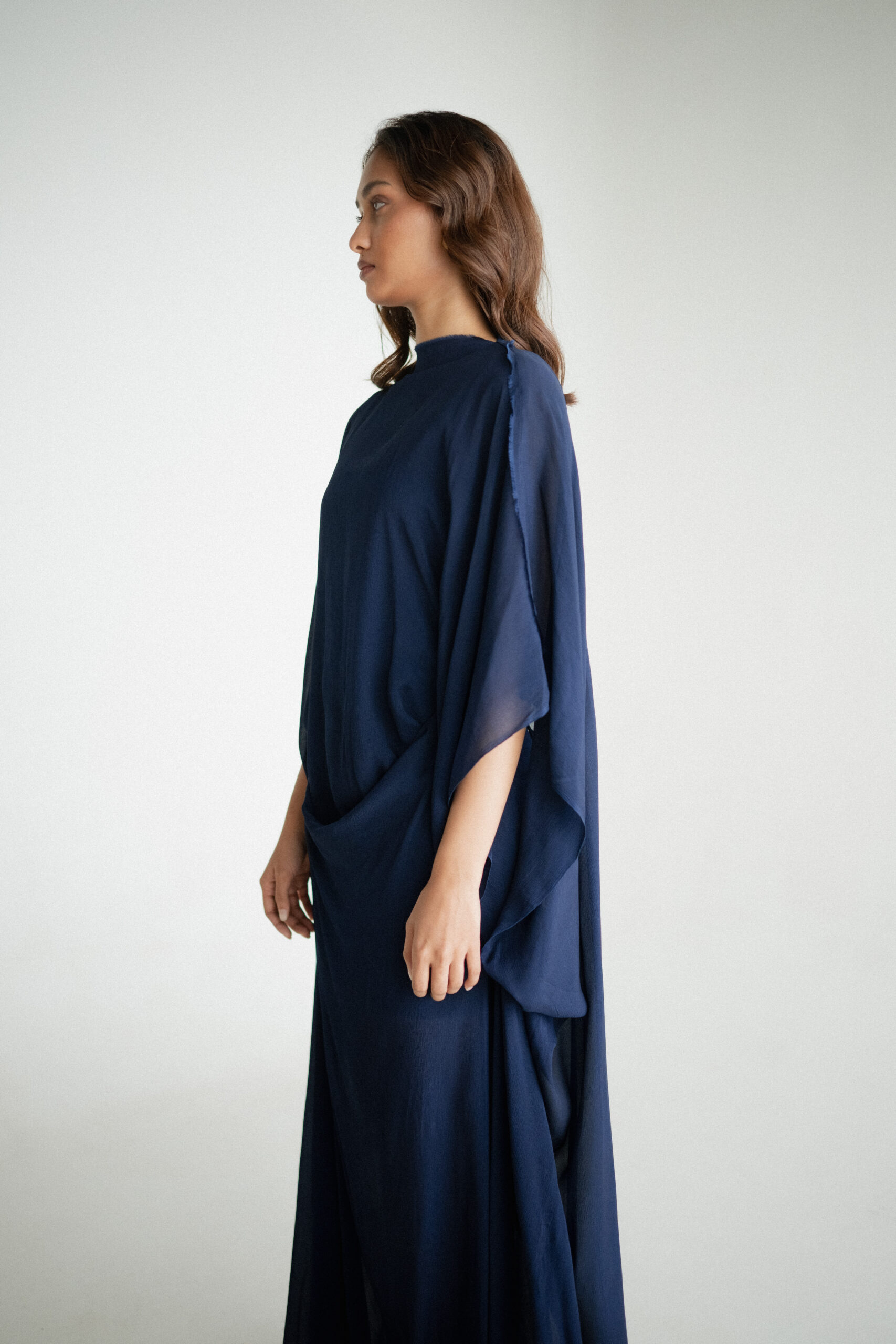 Midnight Draped Dress