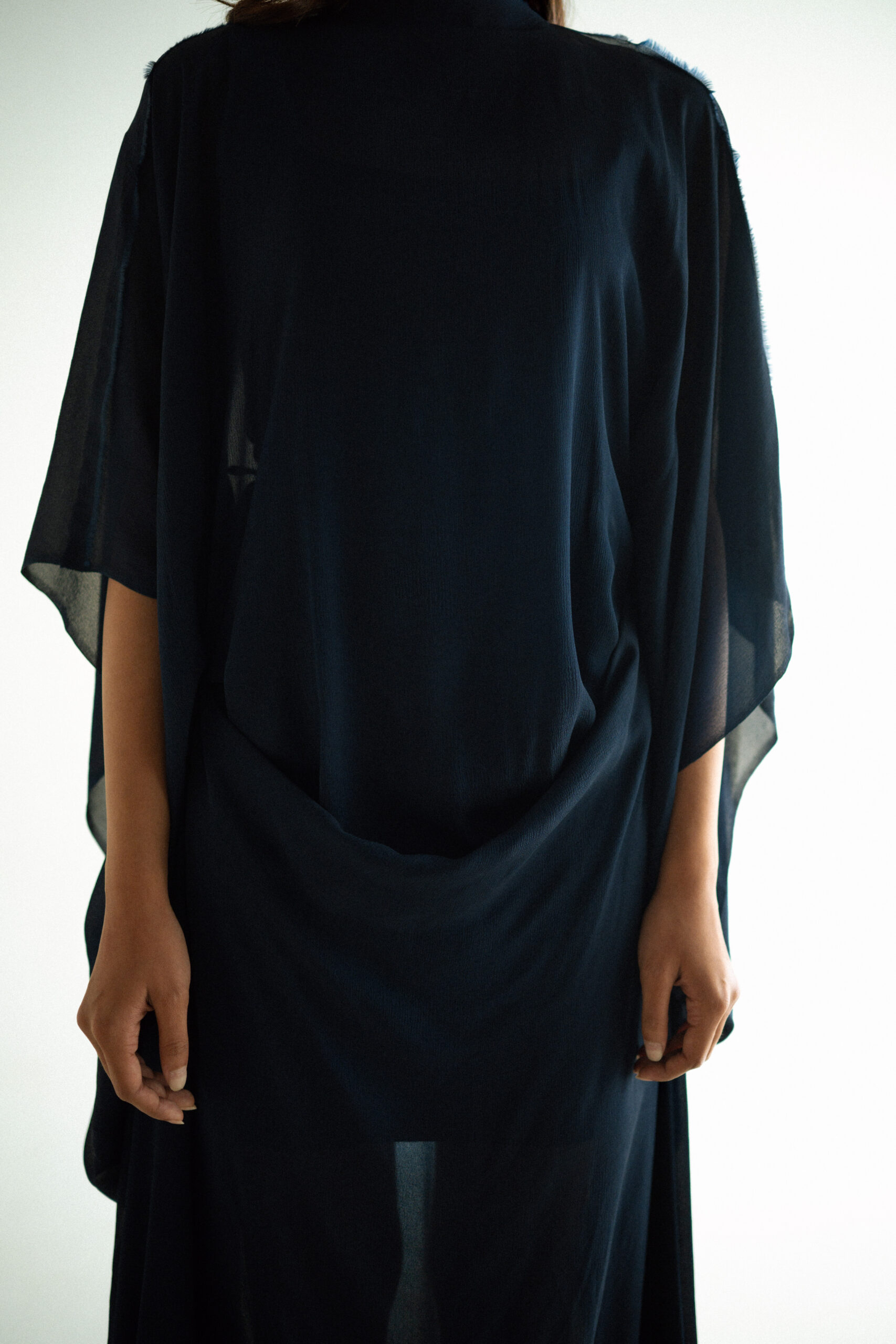Midnight Draped Dress